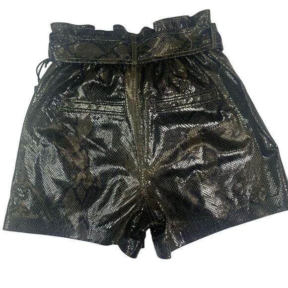 Blank NYC Snakeskin Paper bag Shorts - Picture 9 of 12